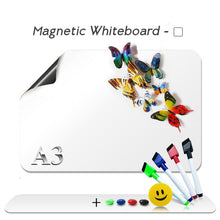 Load image into Gallery viewer, A3 Magnetic Weekly & Monthly Planner Whiteboard Fridge Magnet Flexible Daily Message Drawing Refrigerator Bulletin White Board