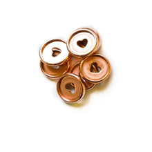 Load image into Gallery viewer, 30PCS Heart Notebook Plastic Disc Binding Mushroom Hole Binding Disc Plastic DIY 360 DegreeDisc Buckle Office Supplies Binding
