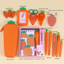 Load image into Gallery viewer, 2020 Sharkbang Creative Carrot Series Silicone Soft Pencil Case Penholder Organizer Bag Kawaii Stationery Set Kids Birthday Gift
