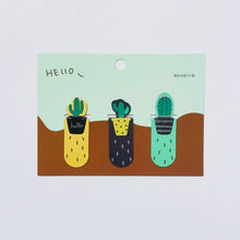 Load image into Gallery viewer, 1 Set Fresh Cactus Sakura Unicorn Magnetic Bookmarks Books Marker of Page Student Stationery School Office Supply
