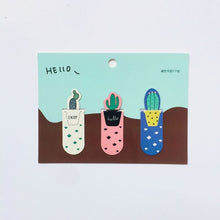 Load image into Gallery viewer, 1 Set Fresh Cactus Sakura Unicorn Magnetic Bookmarks Books Marker of Page Student Stationery School Office Supply
