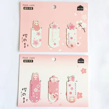 Load image into Gallery viewer, 1 Set Fresh Cactus Sakura Unicorn Magnetic Bookmarks Books Marker of Page Student Stationery School Office Supply
