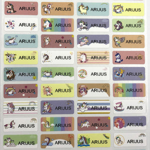 100Pcs Name Tag Sticker Customize Stickers Waterproof Personalized Labels Children School Stationery Water Bottle Pencil Sticker