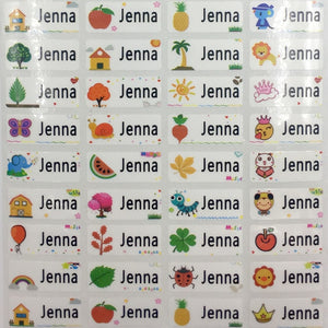 100Pcs Name Tag Sticker Customize Stickers Waterproof Personalized Labels Children School Stationery Water Bottle Pencil Sticker