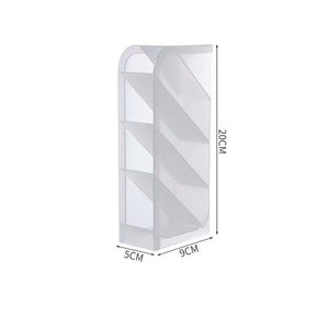 Creative Multifunctional 4 Grid Desktop Organizer Pen Holder Makeup Storage Box School Office Accessories Stationery