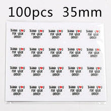 Load image into Gallery viewer, 500pcs/roll Thank You Stickers Seal Labels Scrapbook Handmade Sticker Circle Stationery Food Hand Made Deco for Envelope Gift
